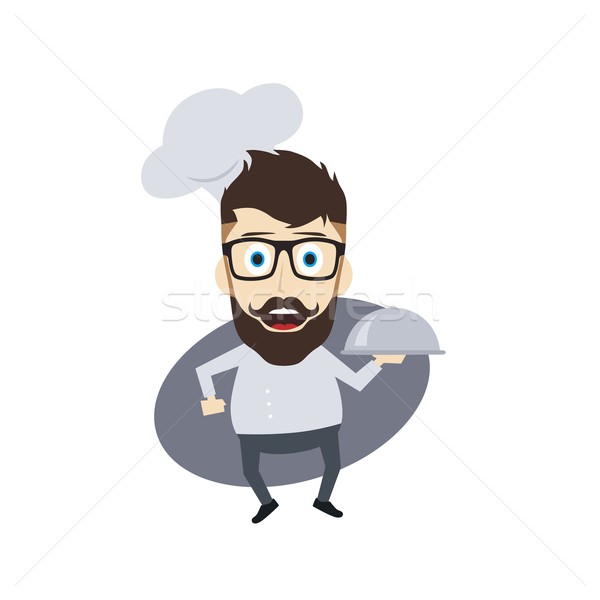 Bucătar-şef desen animat vector artă Imagine de stoc © vector1st