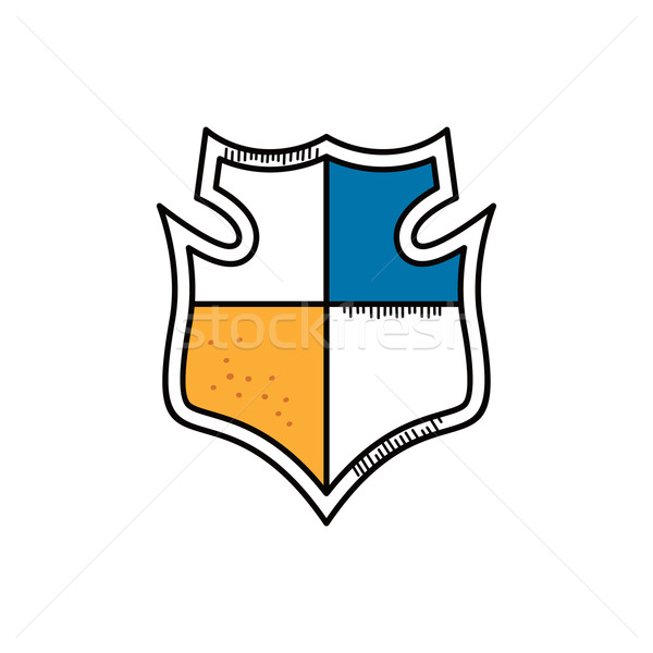 Karikatur Schirm Doodle Hand gezeichnet Papier Textur Stock foto © vector1st