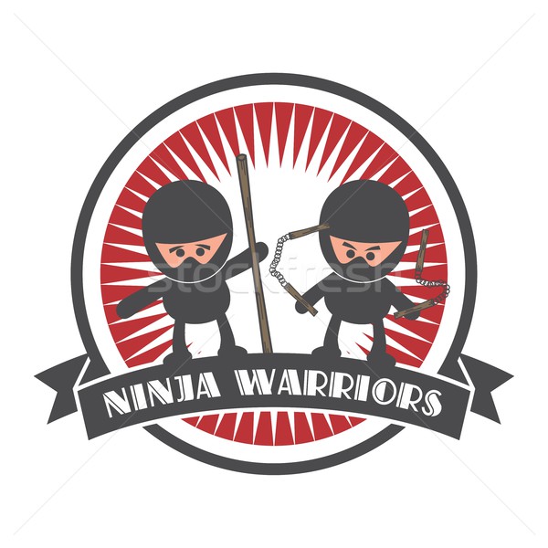 Stock photo: ninja cartoon