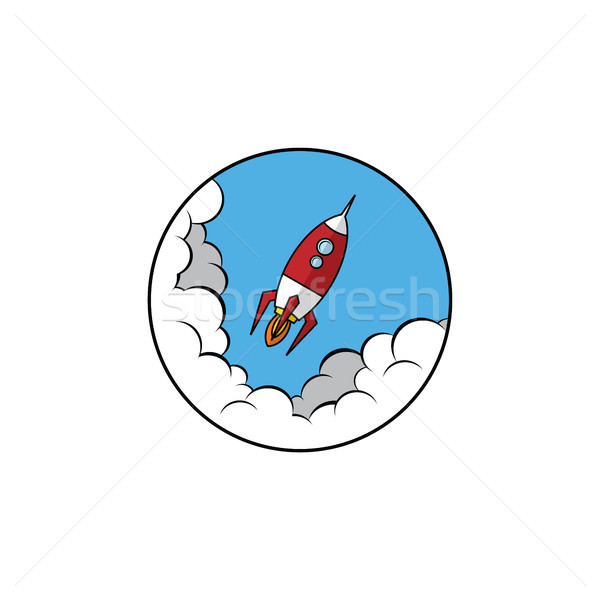 space ship rocket vector Stock photo © vector1st