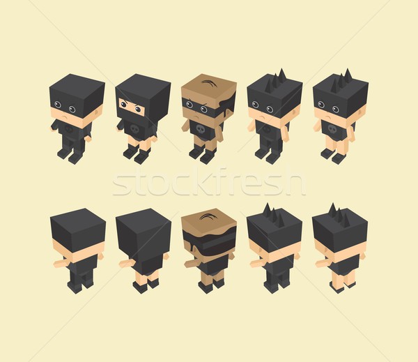 villain character option game assets element Stock photo © vector1st