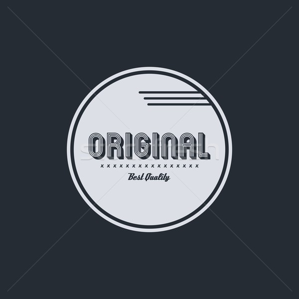 Origineel badge vector kunst grafische illustratie Stockfoto © vector1st