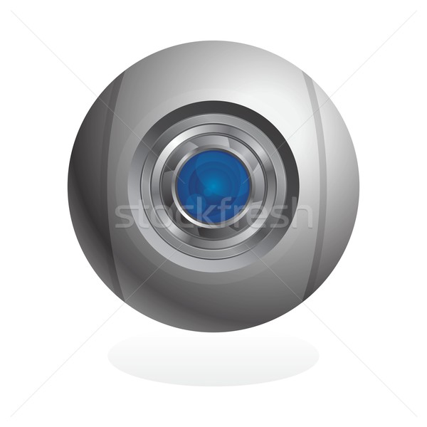 Mediów interfejs kamery wektora graficzne sztuki Zdjęcia stock © vector1st