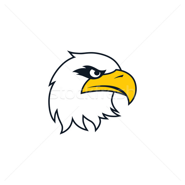 Adler Vorlage Vogel Vektor Kunst Illustration Stock foto © vector1st