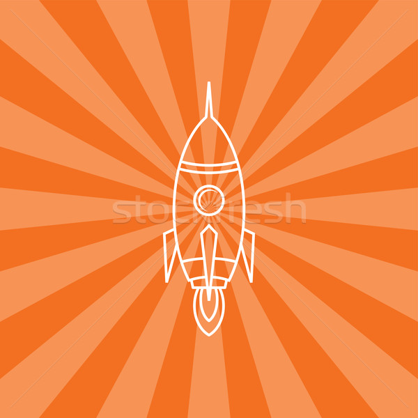 Fusée navire vecteur art illustration [[stock_photo]] © vector1st