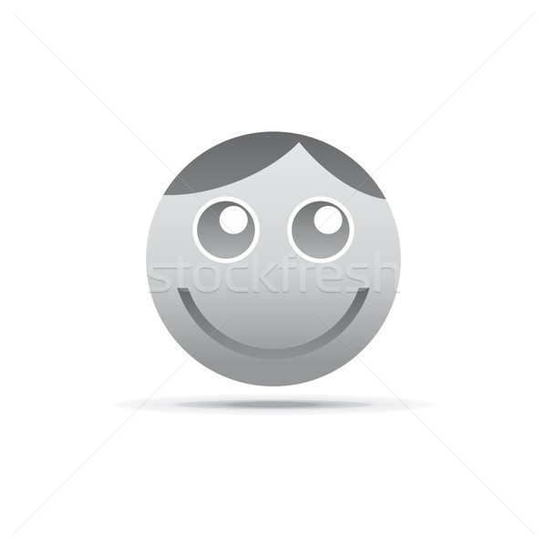 Emoción cara carácter icono vector gráfico Foto stock © vector1st