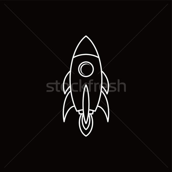 Fusée icône vecteur art illustration [[stock_photo]] © vector1st