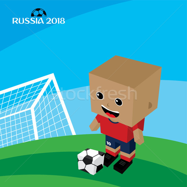 Grup takım Rusya futbol turnuvası vektör sanat Stok fotoğraf © vector1st