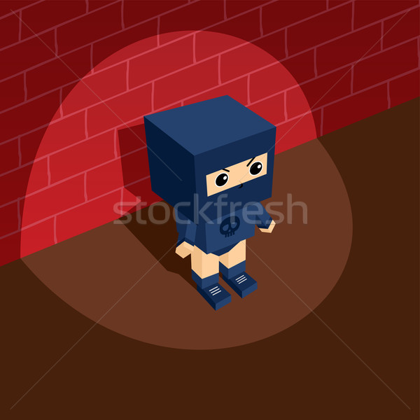 superhero villain isometric theme Stock photo © vector1st