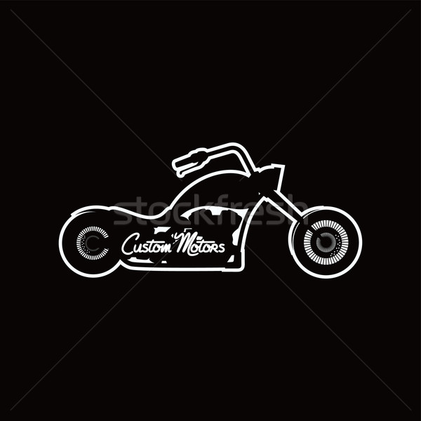custom motorcycle chopper bike Stock photo © vector1st