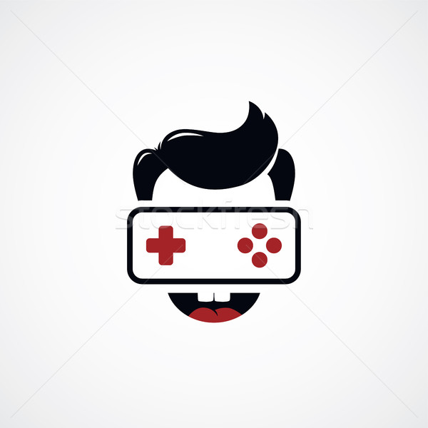 Videogioco ragazzo joystick gioco uomo Foto d'archivio © vector1st