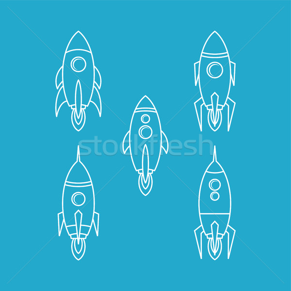 rocket ship launch Stock photo © vector1st