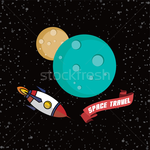 rocket ship space travel Stock photo © vector1st