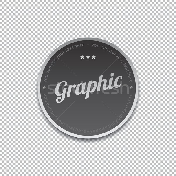 Címke matrica szerkeszthető vektor grafikus művészet Stock fotó © vector1st