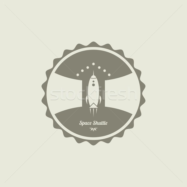 Espacio cohete vector arte ilustración signo Foto stock © vector1st