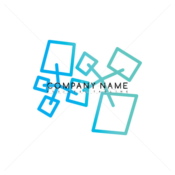 water liquid drip spill icon logo logotype vector art Stock photo © vector1st