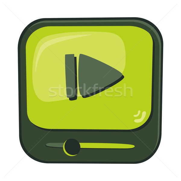 Icon knop vector grafische kunst Stockfoto © vector1st