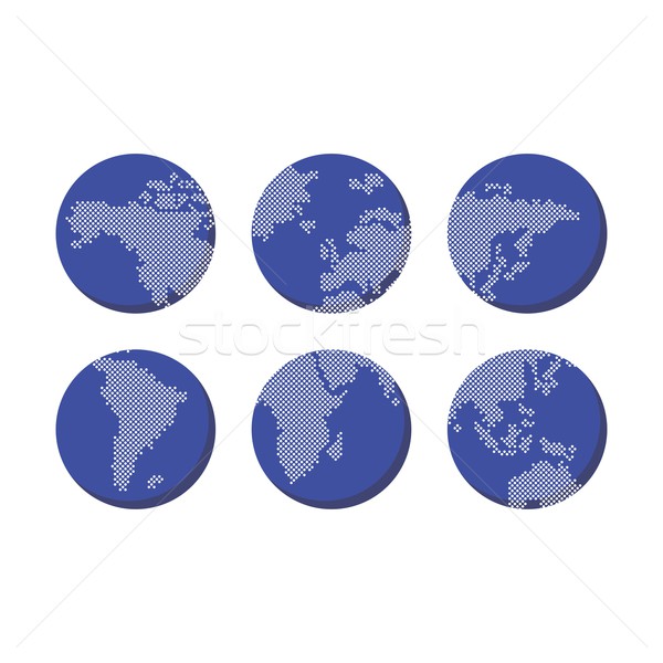 world globe map Stock photo © vector1st