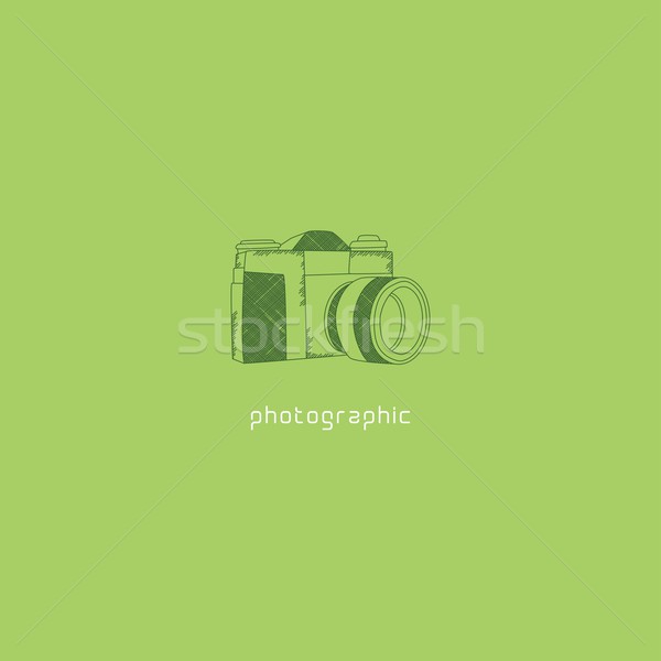 Caméra vecteur graphique art design [[stock_photo]] © vector1st