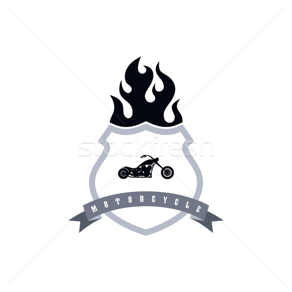 chopper motorcycle Stock photo © vector1st