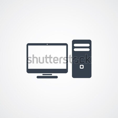 computer desktop icon Stock photo © vector1st