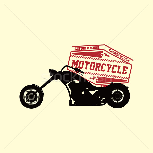 custom motorcycle chopper bike Stock photo © vector1st