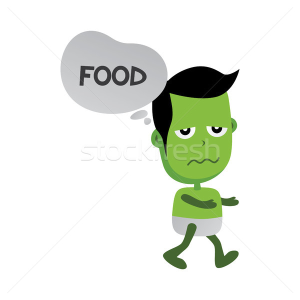 Groene zombie monster karakter vector kunst Stockfoto © vector1st