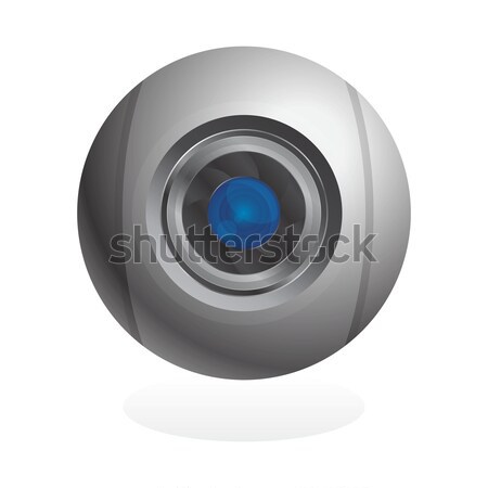 Los medios de comunicación interfaz cámara vector gráfico arte Foto stock © vector1st
