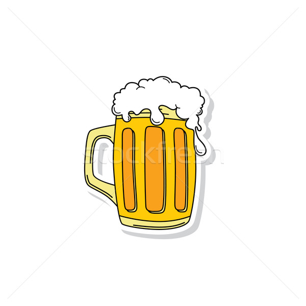 Frío cerveza cervecería beber vector arte Foto stock © vector1st