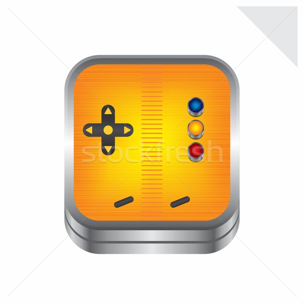 game console icon button theme Stock photo © vector1st