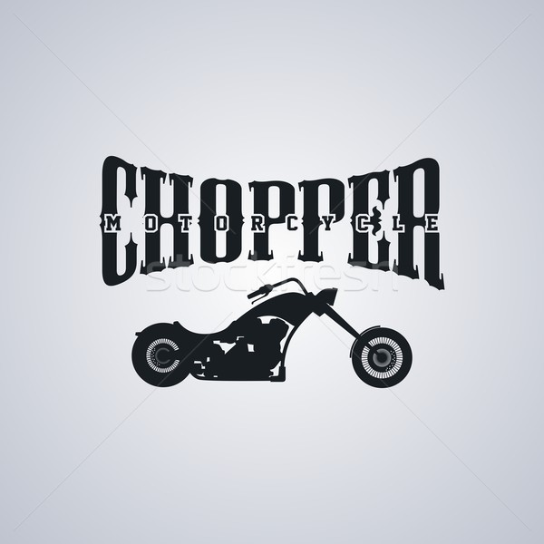 chopper motorcycle Stock photo © vector1st