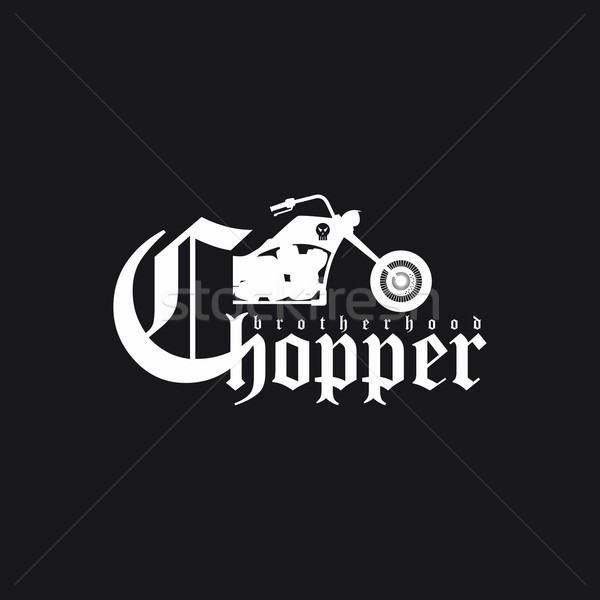 chopper motorcycle Stock photo © vector1st