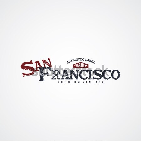san francisco varsity theme Stock photo © vector1st