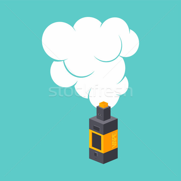isometric block electric cigarette personal vaporizer Stock photo © vector1st