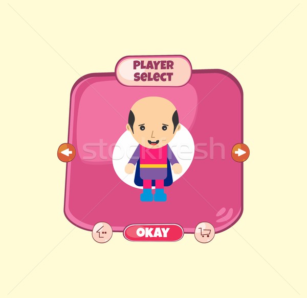hero character option game assets element Stock photo © vector1st