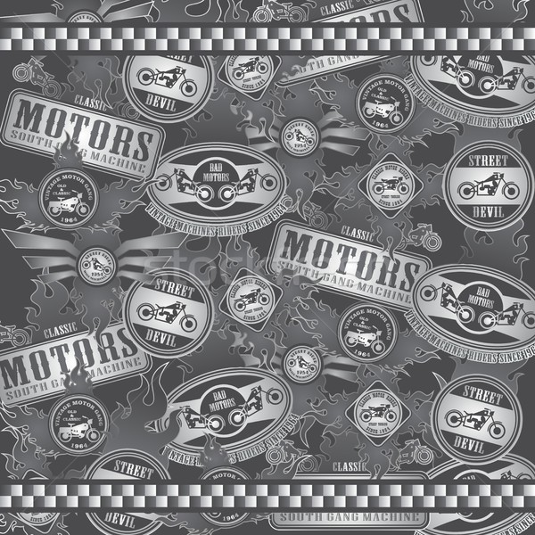 motorcycle art theme Stock photo © vector1st