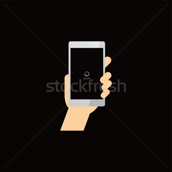 Strony telefonu handlowych szablon wektora Zdjęcia stock © vector1st