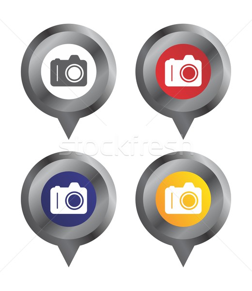 Mapa ícone vetor gráfico arte projeto Foto stock © vector1st