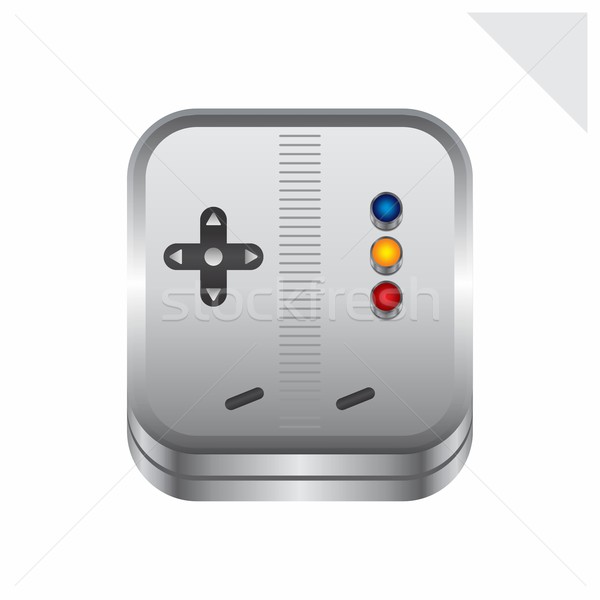 game console icon button theme Stock photo © vector1st