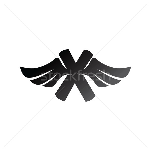 aviator wing airplane theme vector art Stock photo © vector1st