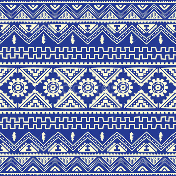 blue native american ethnic pattern Stock photo © vector1st