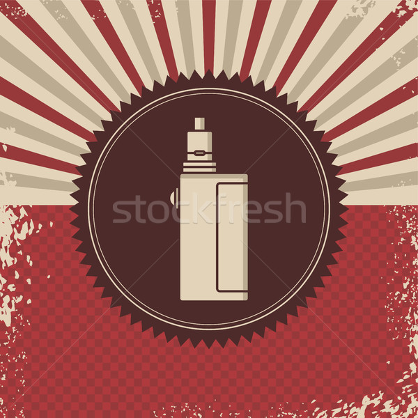 retro vaporizer electric cigarette vapor mod - vape life Stock photo © vector1st