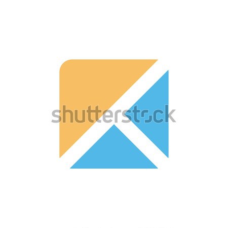 square box shape style modern icon logo vector Stock photo © vector1st