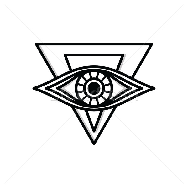 one eye sign symbol logo logotype Stock photo © vector1st