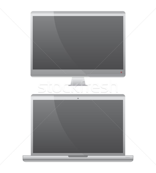 Tecnologia mobile computer vettore arte Foto d'archivio © vector1st