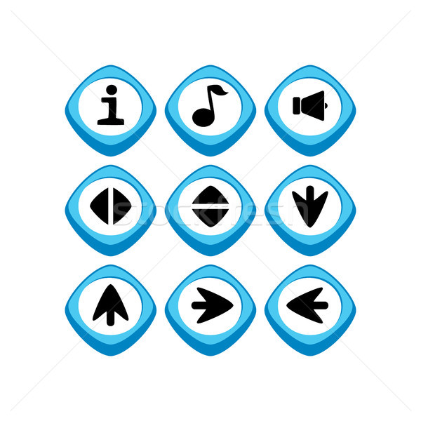 Stock photo: game asset icon sign symbol button vector