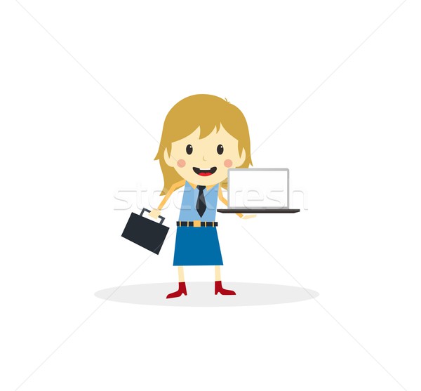 business presentation cartoon character Stock photo © vector1st