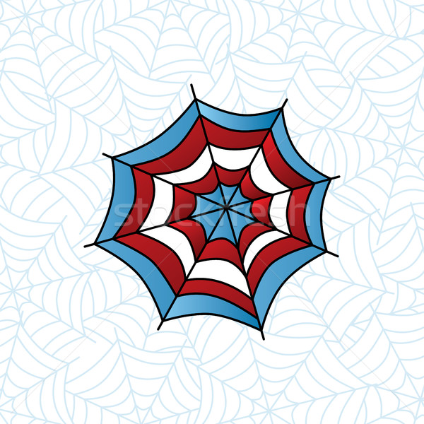 Renkli örümcek ağı sanat vektör örnek dizayn Stok fotoğraf © vector1st