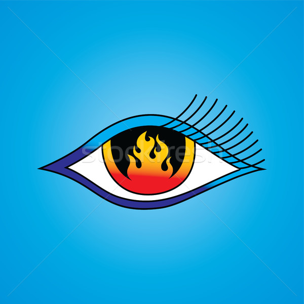 商业照片: 火焰 ·眼· 符号 ·一· 向量 · 艺术