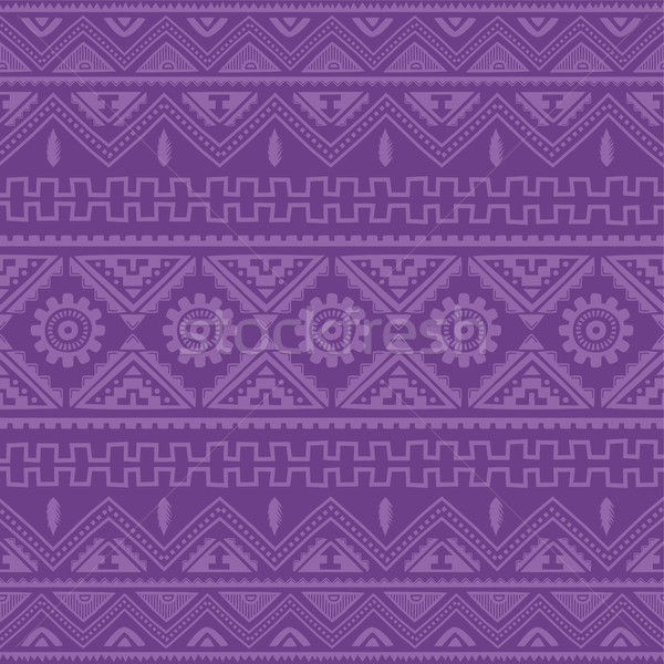 Lila őslakos amerikai kisebbségi minta vektor Stock fotó © vector1st